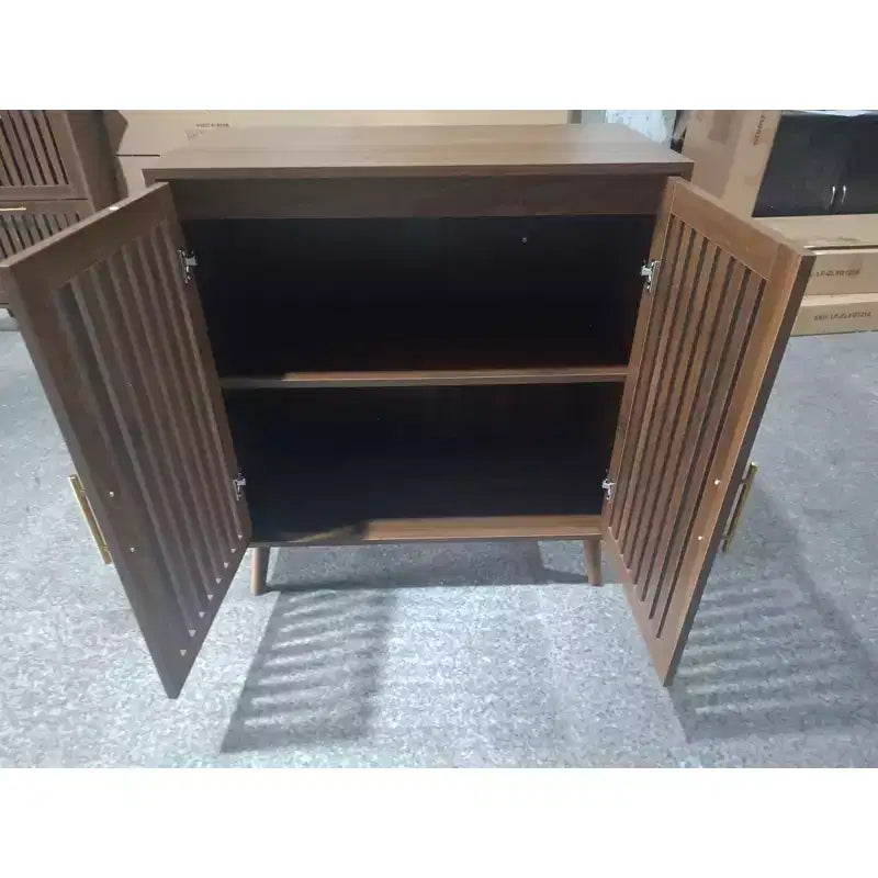 Okak Accent Cabinet, Sideboard Cabinet with Four Hollow Doors, Storage Cabinet for Kitchen, Dining Room, Entryway