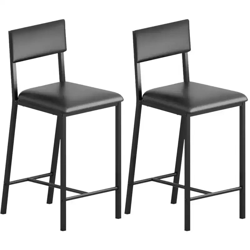COZONY Counter Height Bar Stools Set of 2/4, 36 Upholstered Tall Dining Chairs with Back, Modern Kitchen Island Stools for Breakfast & Dining Room