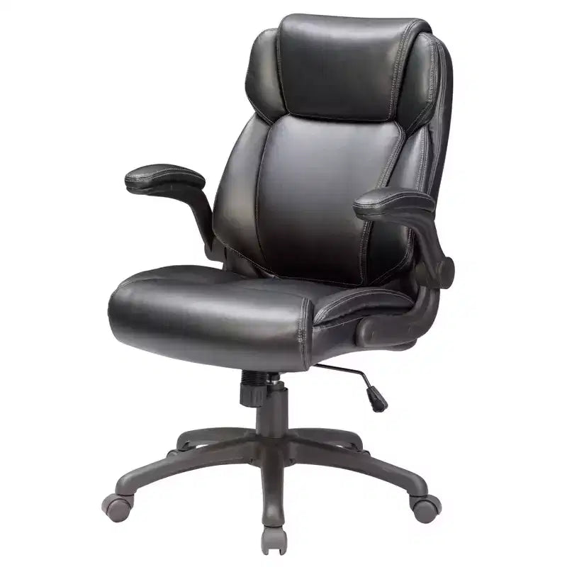 Okak Modern Executive Office Chair with Adjustable Height, Desk Chair with Padding Armrest, 360 Swivel Chair for Office, Reading Room, Gray