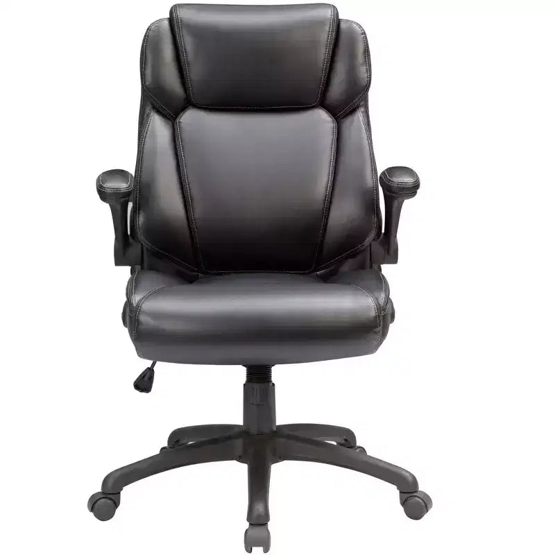 Okak Modern Executive Office Chair with Adjustable Height, Desk Chair with Padding Armrest, 360 Swivel Chair for Office, Reading Room, Gray
