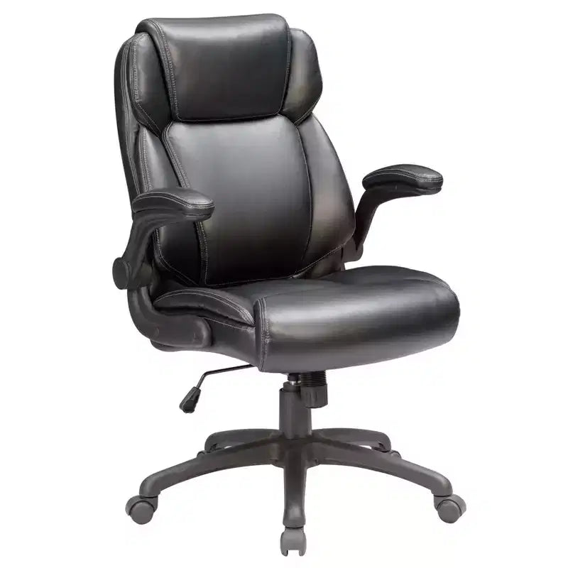 Okak Modern Executive Office Chair with Adjustable Height, Desk Chair with Padding Armrest, 360 Swivel Chair for Office, Reading Room, Gray