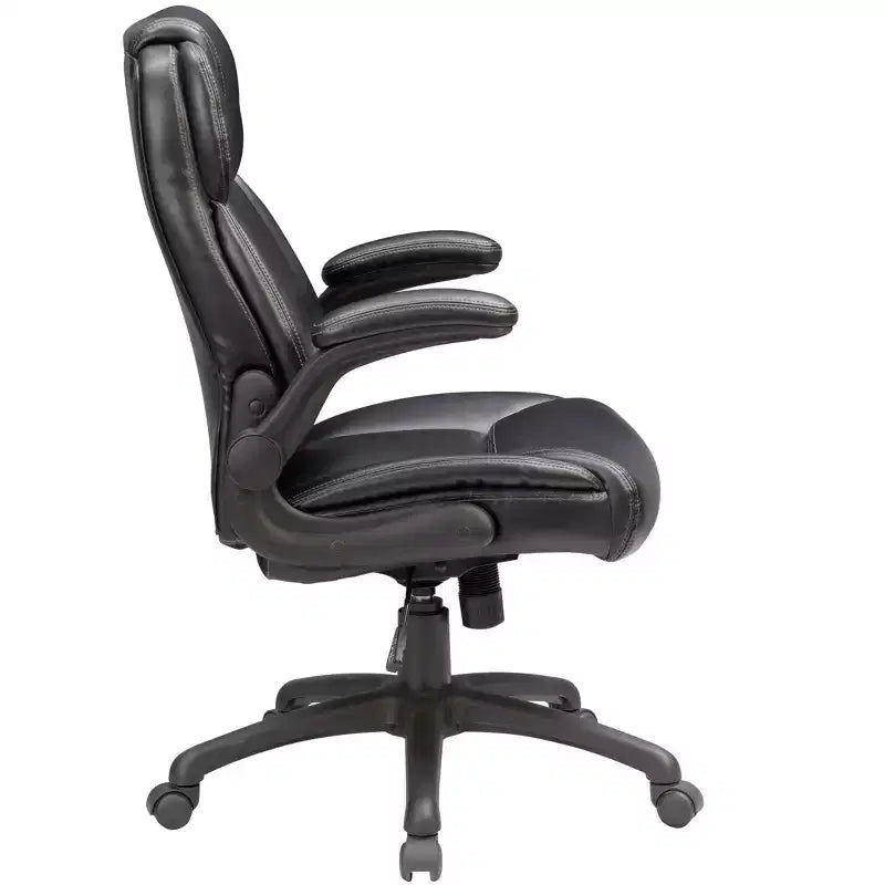 Okak Modern Executive Office Chair with Adjustable Height, Desk Chair with Padding Armrest, 360 Swivel Chair for Office, Reading Room, Gray