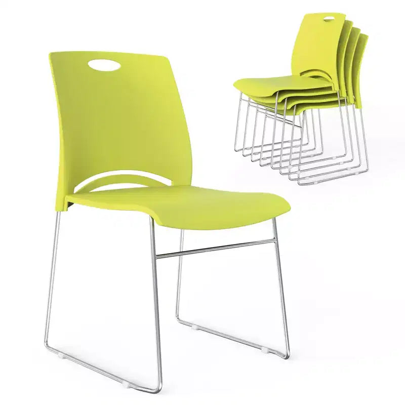 VINGLI Stacking Chairs Stackable Office Chairs Plastic Seat, Stacking Chairs for Waiting Room Break Room Banquet Guest