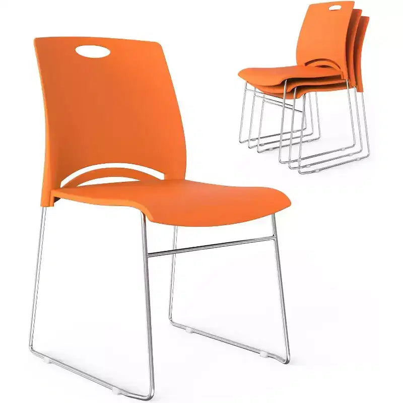 VINGLI Stacking Chairs Stackable Office Chairs Plastic Seat, Stacking Chairs for Waiting Room Break Room Banquet Guest