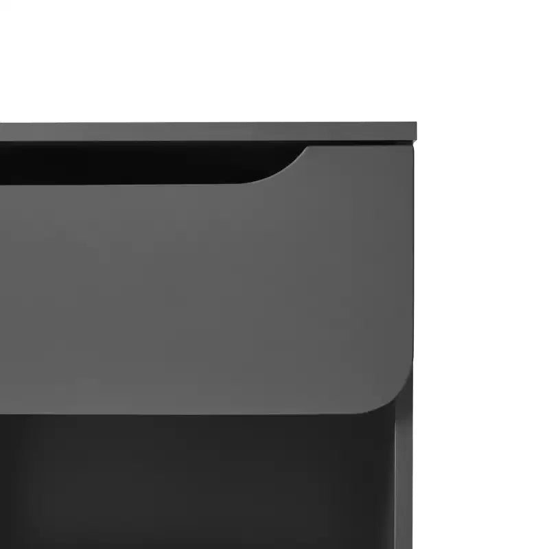 GDFStudio Jett Modern Wooden Nightstand with Drawer and Open Cubby