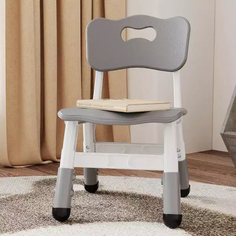Kids Chair-2 Pack, Plastic Toddler Chair for Boys & Girls Ages 2-6, Max Load 180LB, 3-Level Height Adjustable Toddler Chair, for Home, Daycare