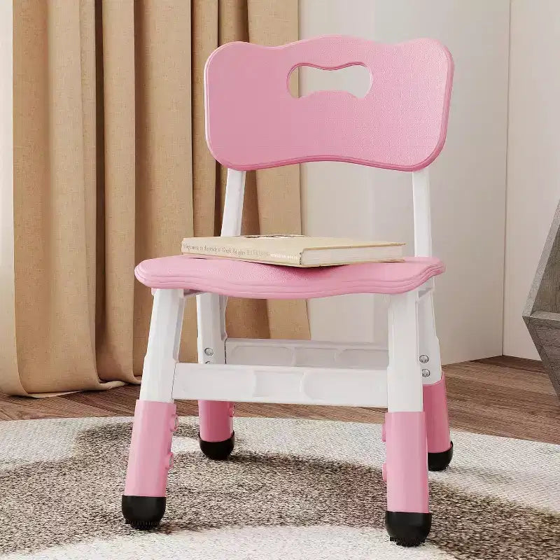 Kids Chair-2 Pack, Plastic Toddler Chair for Boys & Girls Ages 2-6, Max Load 180LB, 3-Level Height Adjustable Toddler Chair, for Home, Daycare