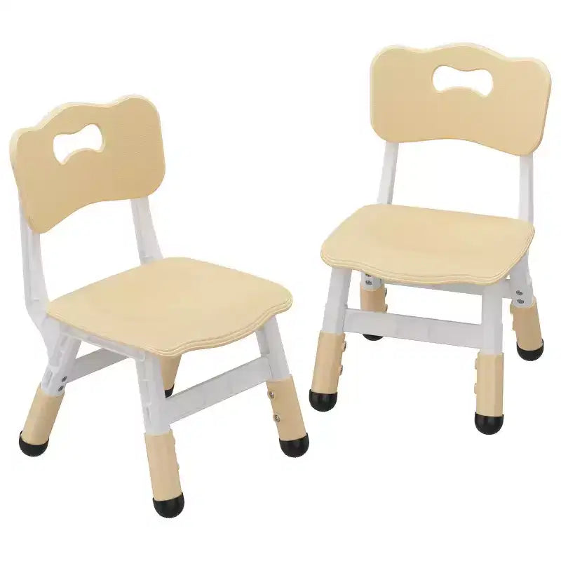 Kids Chair-2 Pack, Plastic Toddler Chair for Boys & Girls Ages 2-6, Max Load 180LB, 3-Level Height Adjustable Toddler Chair, for Home, Daycare
