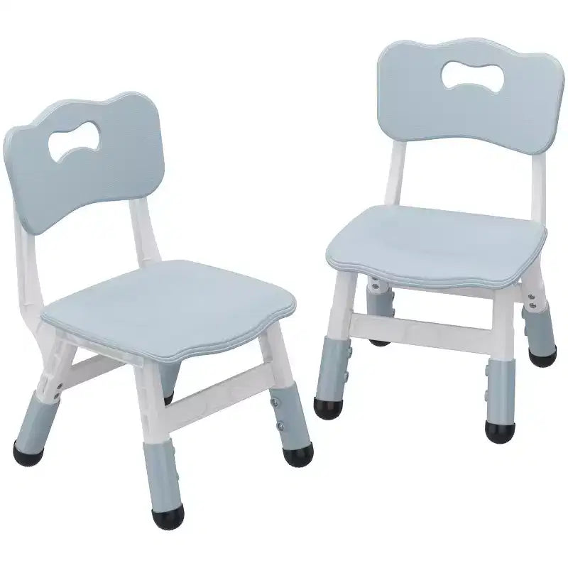 Kids Chair-2 Pack, Plastic Toddler Chair for Boys & Girls Ages 2-6, Max Load 180LB, 3-Level Height Adjustable Toddler Chair, for Home, Daycare