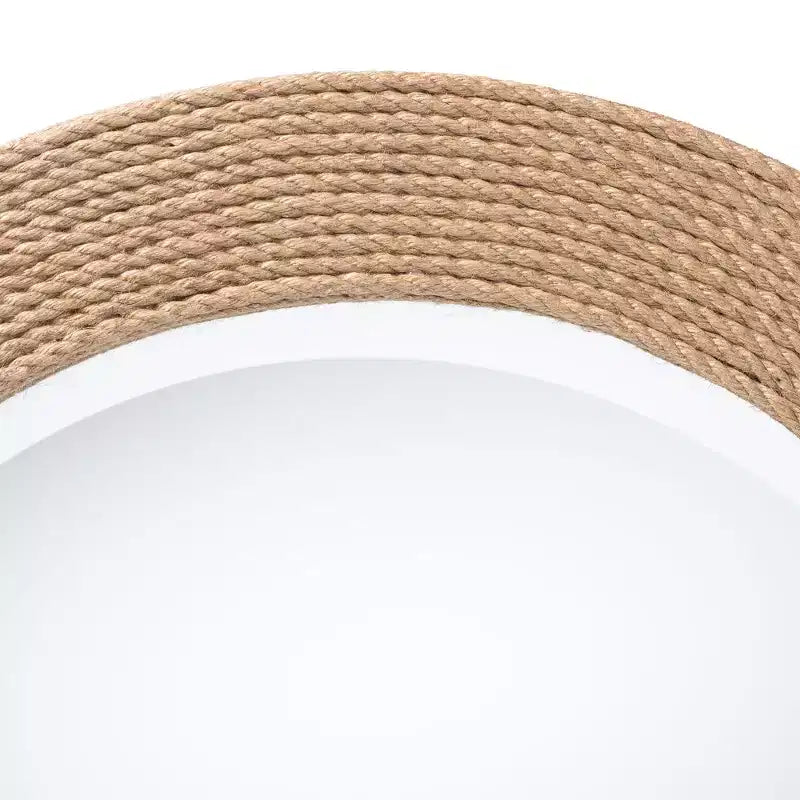 bali & pari Nieva Round Woven Rope Mirror