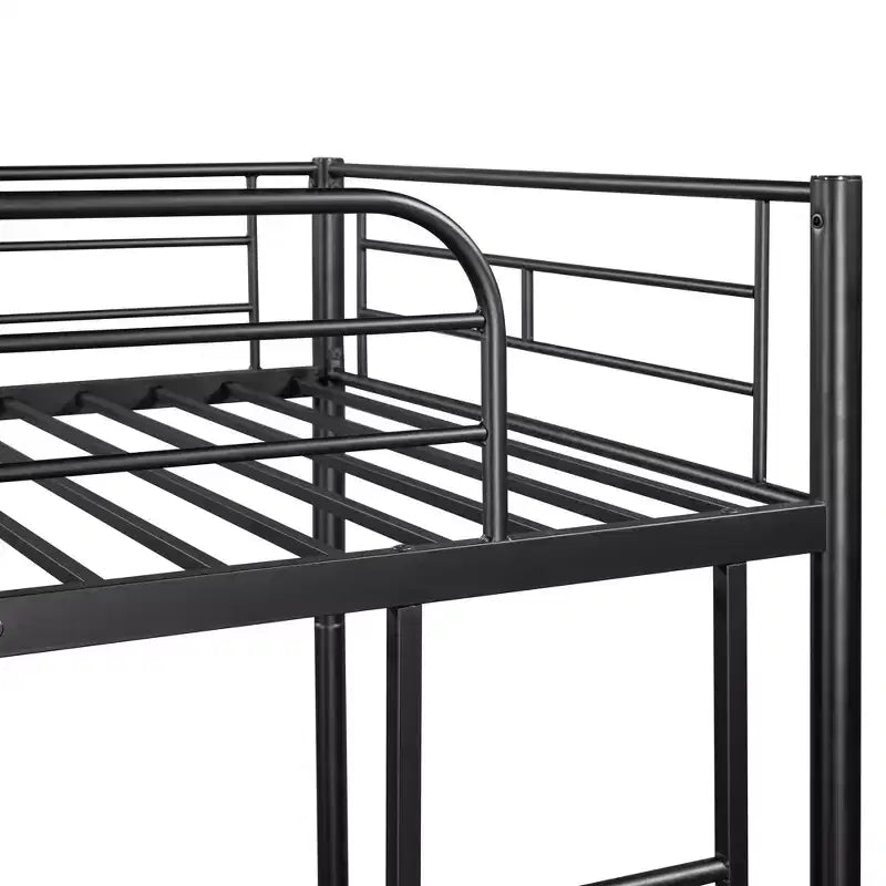 Twin over Twin Metal Bunk Bed, Twin Size Metal Bunk Bed Can be Divided into 2 Beds for Bedroom Dormitory