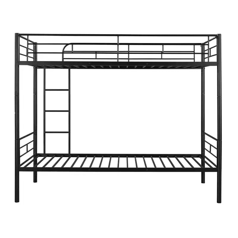 Twin over Twin Metal Bunk Bed, Twin Size Metal Bunk Bed Can be Divided into 2 Beds for Bedroom Dormitory