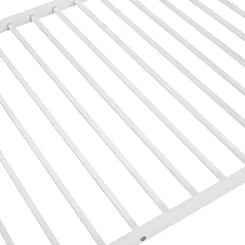 Twin over Twin Metal Bunk Bed, Twin Size Metal Bunk Bed Can be Divided into 2 Beds for Bedroom Dormitory