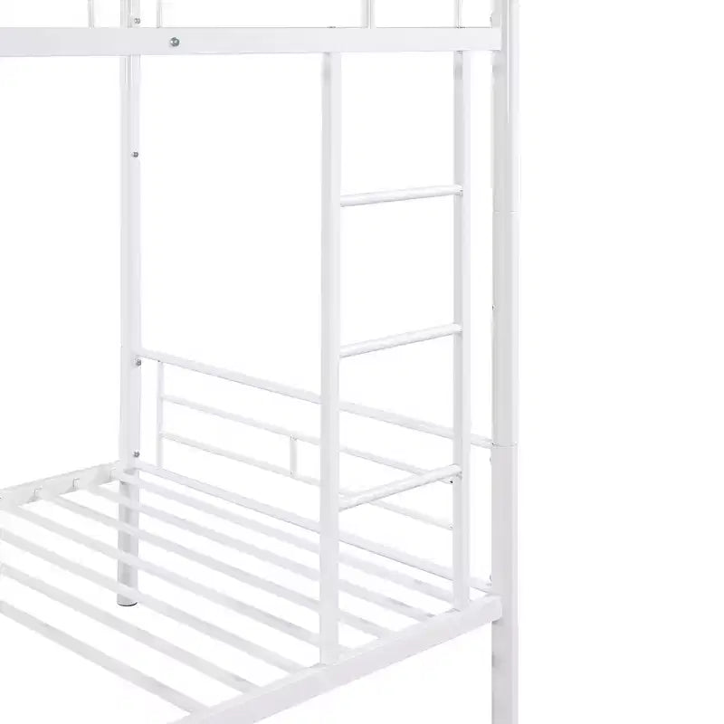 Twin over Twin Metal Bunk Bed, Twin Size Metal Bunk Bed Can be Divided into 2 Beds for Bedroom Dormitory