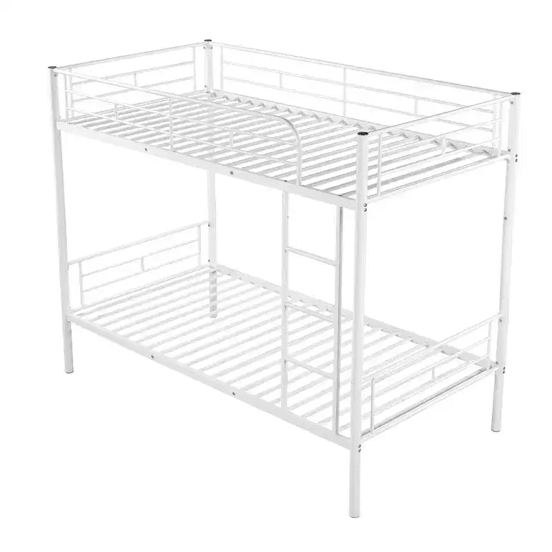 Twin over Twin Metal Bunk Bed, Twin Size Metal Bunk Bed Can be Divided into 2 Beds for Bedroom Dormitory