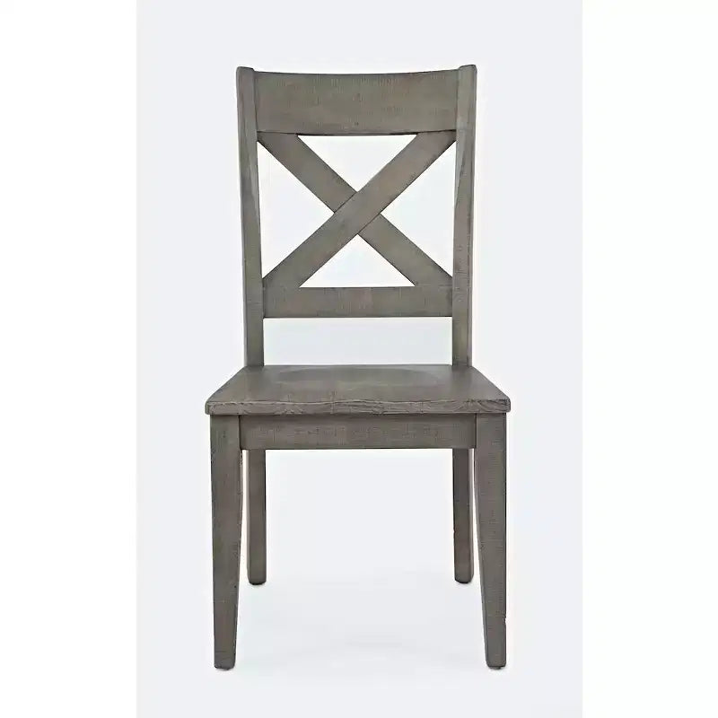 Jofran,Outer Banks Reclaimed Solid Wood Farmhouse X-Back Chair (Set of 2)