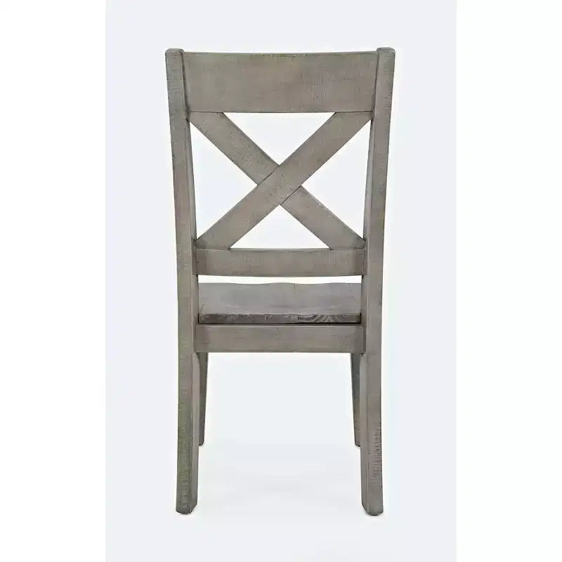Jofran,Outer Banks Reclaimed Solid Wood Farmhouse X-Back Chair (Set of 2)