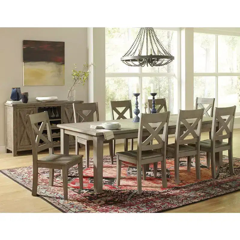 Jofran,Outer Banks Reclaimed Solid Wood Farmhouse X-Back Chair (Set of 2)