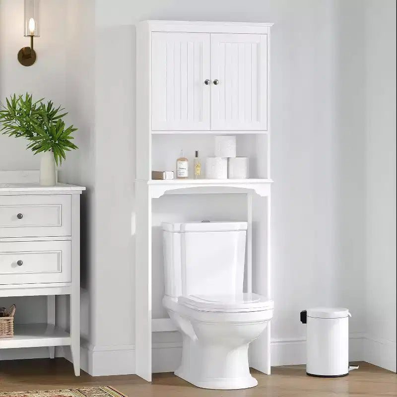Dcolora Over The Toilet Cabinet for Bathroom Storage, Above Toilet Storage Cabinet with Doors