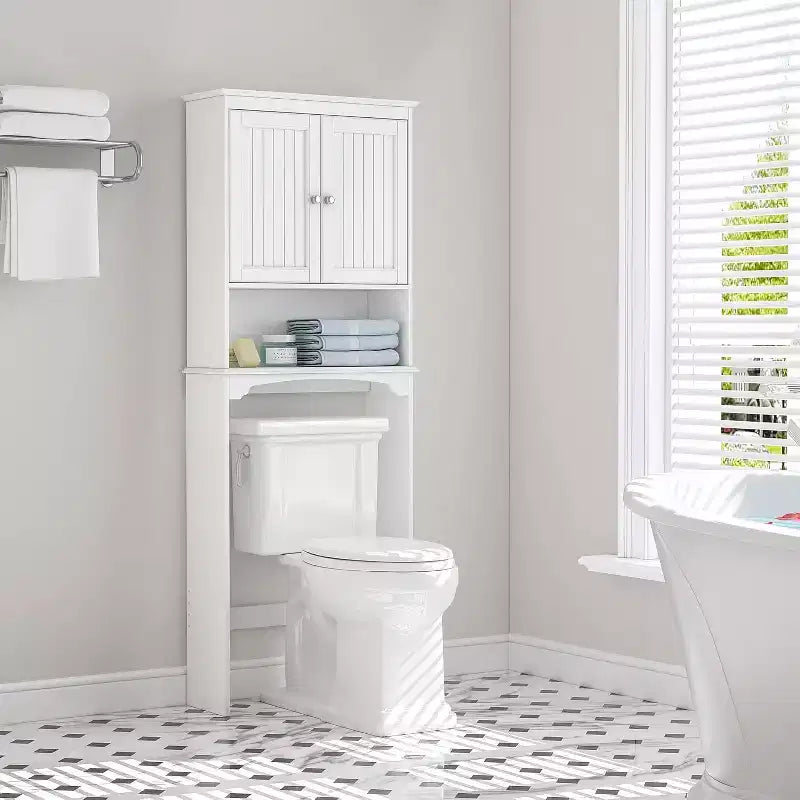 Dcolora Over The Toilet Cabinet for Bathroom Storage, Above Toilet Storage Cabinet with Doors