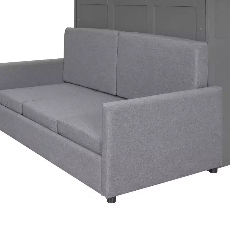 Merax Queen Size Murphy Bed with Sofa