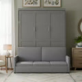 Merax Queen Size Murphy Bed with Sofa