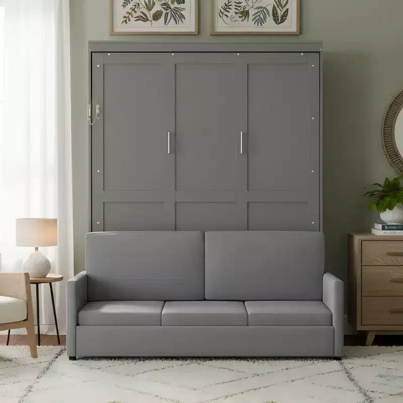 Merax Queen Size Murphy Bed with Sofa