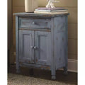 Alaterre Furniture Country Cottage Accent Cabinet, Sideboard Buffet Cabinet with Storage Drawer and Two Doors, Wood Entryway and Living Room Furniture