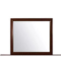 HomeStock Sleek Merlot Mirror with Polished Wood Frame Contemporary Bedroom Mirror for Dressers