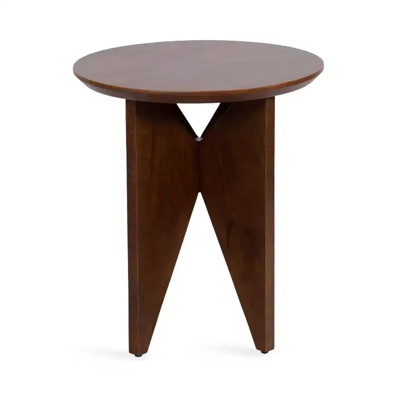 Kate and Laurel Faiza Wood Side Table
