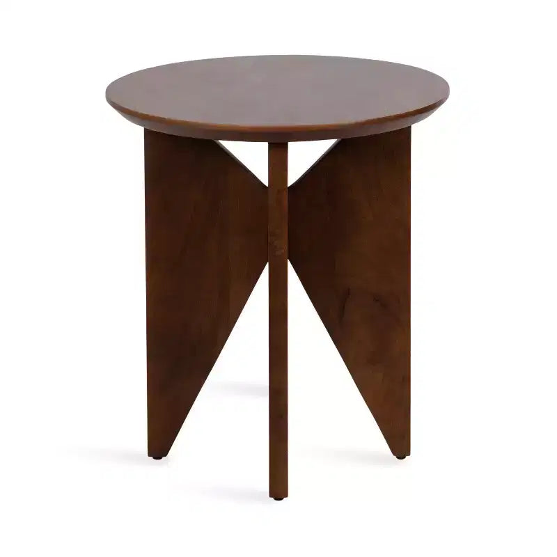 Kate and Laurel Faiza Wood Side Table