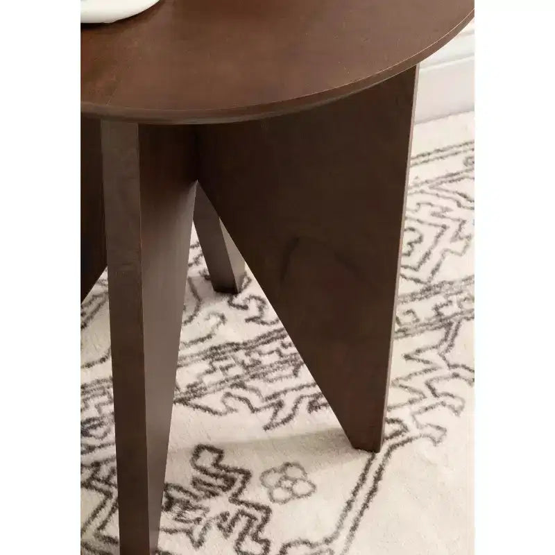 Kate and Laurel Faiza Wood Side Table