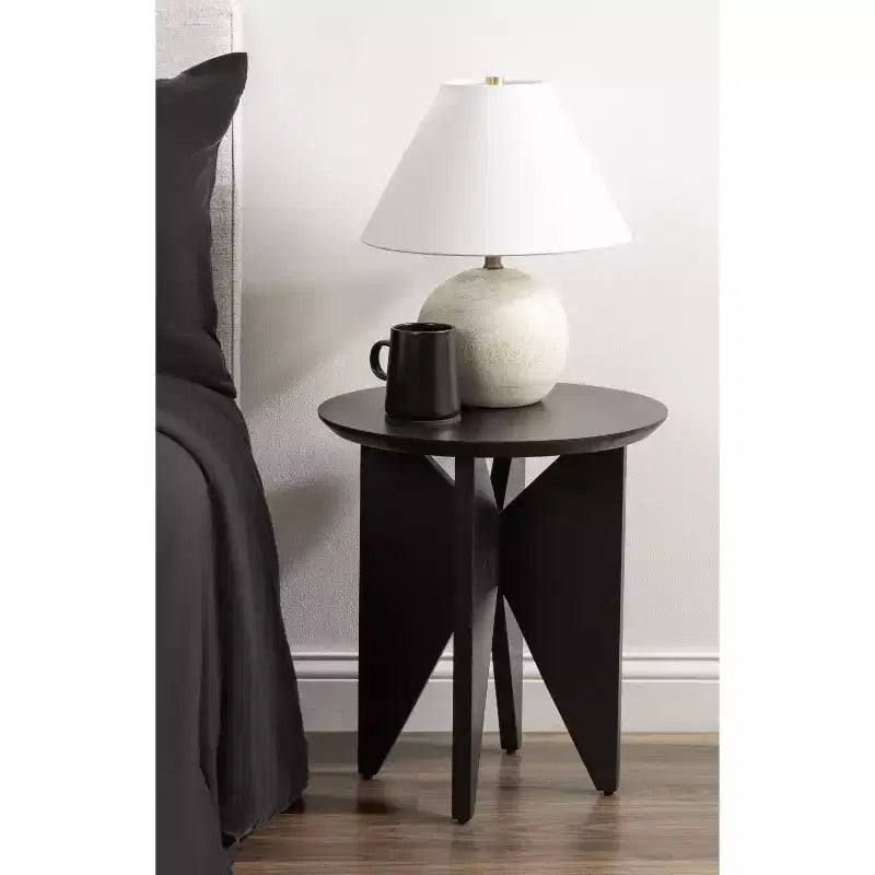 Kate and Laurel Faiza Wood Side Table
