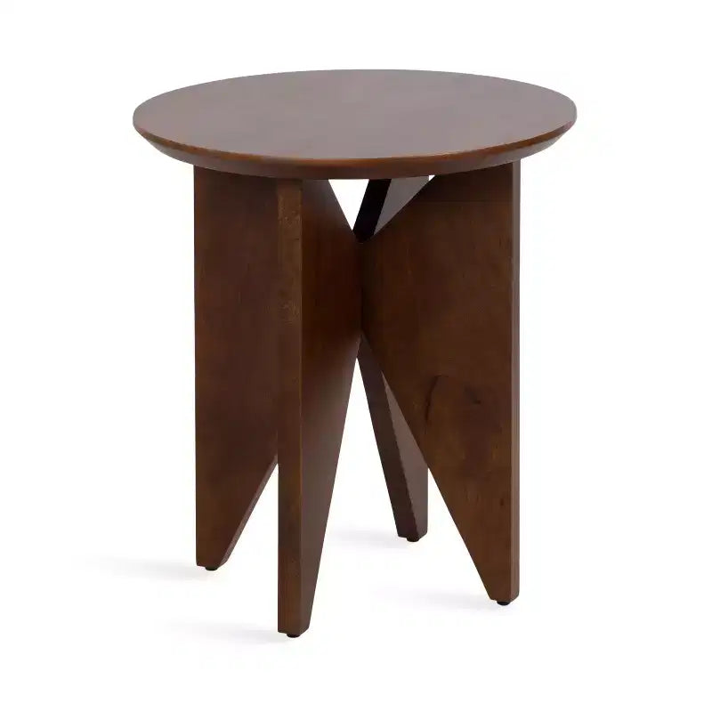Kate and Laurel Faiza Wood Side Table