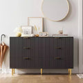 6-Drawer Dresser, Modern Wooden Bedroom Chest of Drawers With Storage Drawers, Farmhouse Style TV Stand for Living Room, Bedroom, Hallway