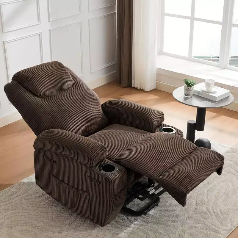 Electric Power Lift Recliner Chair for Elderly with Massage and Heat, Power Lift Reclining Sofa for Living Room, High-Density Rebound Sponge