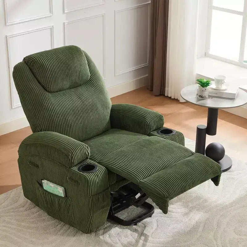 Electric Power Lift Recliner Chair for Elderly with Massage and Heat, Power Lift Reclining Sofa for Living Room, High-Density Rebound Sponge