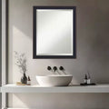 Amanti Art Havana Black Bronze Beveled Framed Bathroom Vanity Wall Mirror