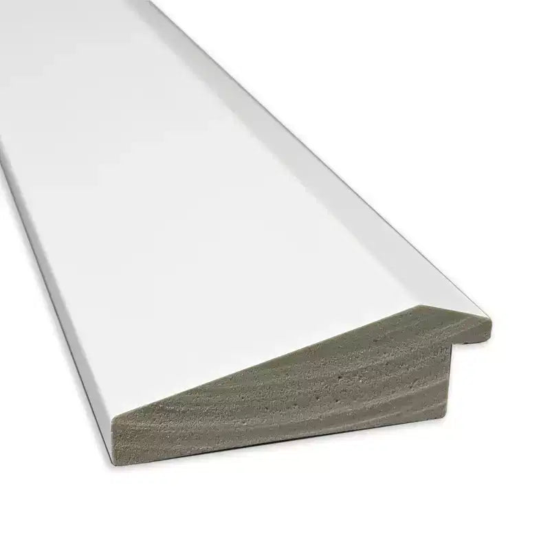 Amanti Art Sloped Half-Inch-Bevel Framed Bathroom Vanity Wall Mirror