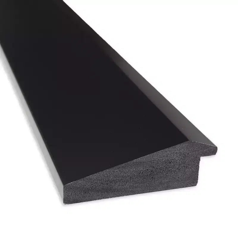 Amanti Art Sloped Half-Inch-Bevel Framed Bathroom Vanity Wall Mirror