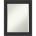 Amanti Art Sloped Half-Inch-Bevel Framed Bathroom Vanity Wall Mirror
