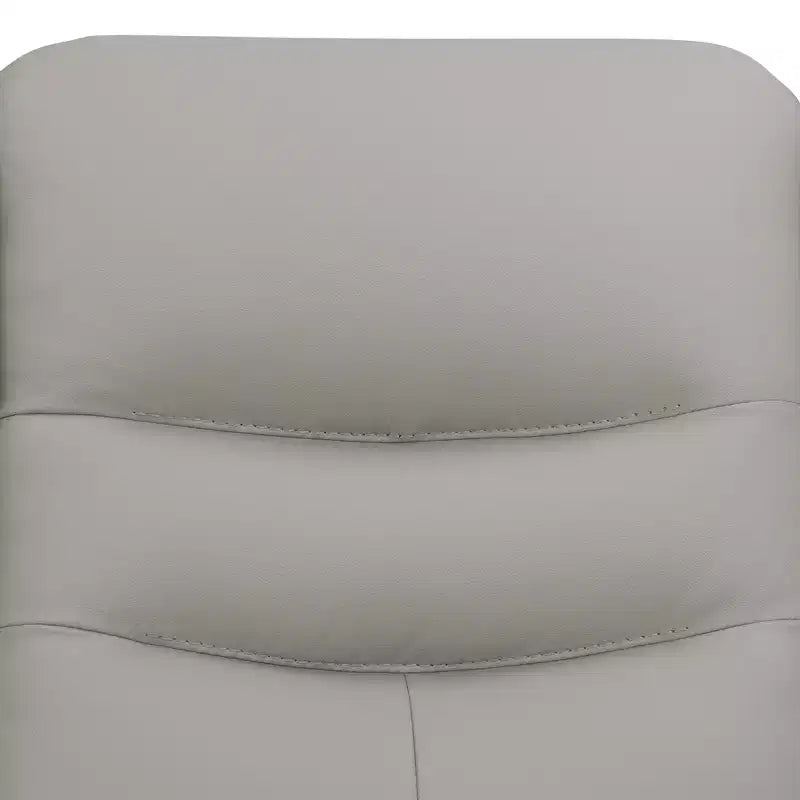 MAYEERTY Power Reclining Loveseat, Electric 2-Seat Breathable Leather Recliner with USB Charging & LED for Living Room, Light Grey