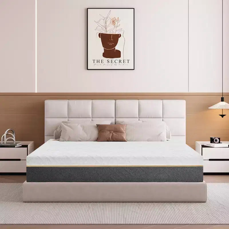 Dyonery Medium - Extra Firm Flippable Mattress Twin XL, 12 Inch Extra Firm Memory Foam Mattress for Back Pain, High Density Bed-Mattress in Box