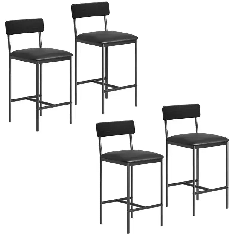 Modern Counter Height Dining Chairs with Cushioned Seat for Home or Restaurant
