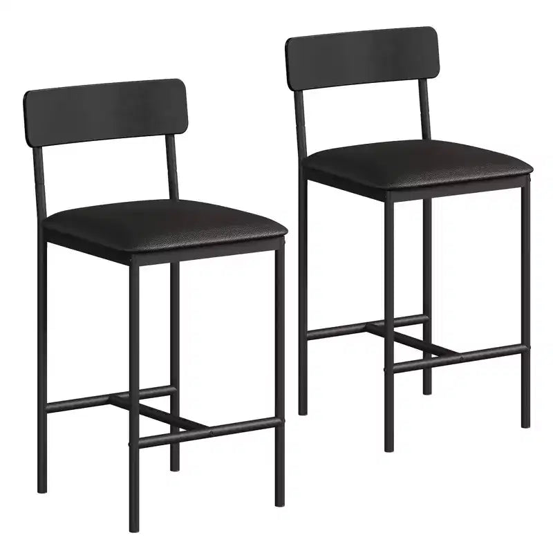 Modern Counter Height Dining Chairs with Cushioned Seat for Home or Restaurant