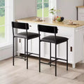 Modern Counter Height Dining Chairs with Cushioned Seat for Home or Restaurant