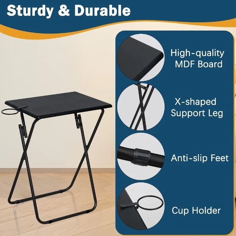 Tv Trays Set of 2 - 19.3D x 15.4W x 26H
