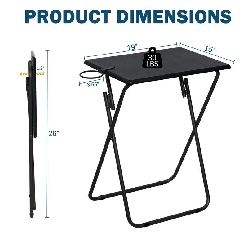 Tv Trays Set of 2 - 19.3D x 15.4W x 26H