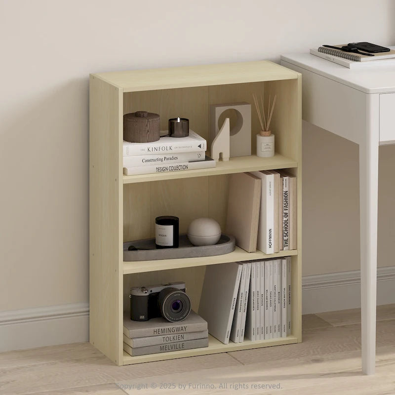 Furinno Simple Open Shelf, Bookcases, 3-Tier