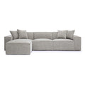 Mindy Chenille Basketweave Modular Sectional - 115.3W x 70D x 28.2H